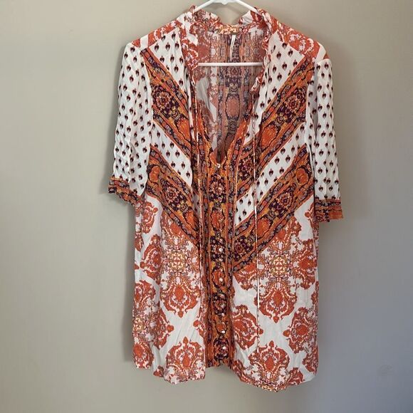 Free People Magic Mystery Tunic in Cream - Picture 1 of 6